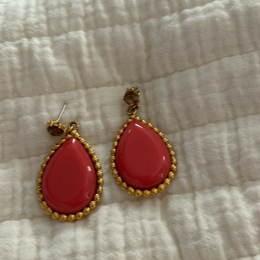 Rachel Leigh pink and gold earrings